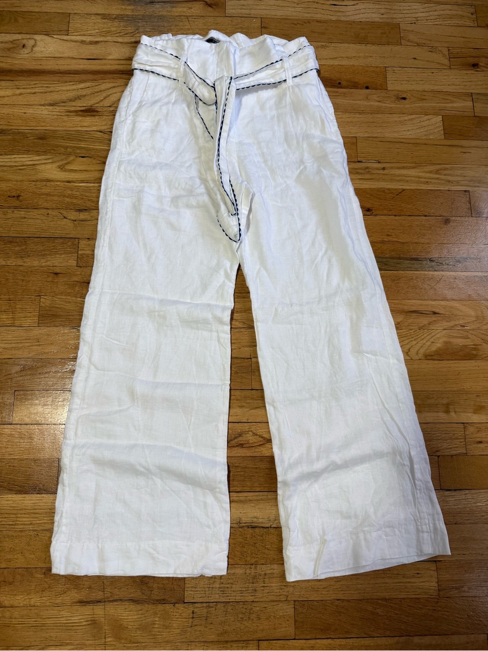 Azulu Linen Pants in White - Size 6